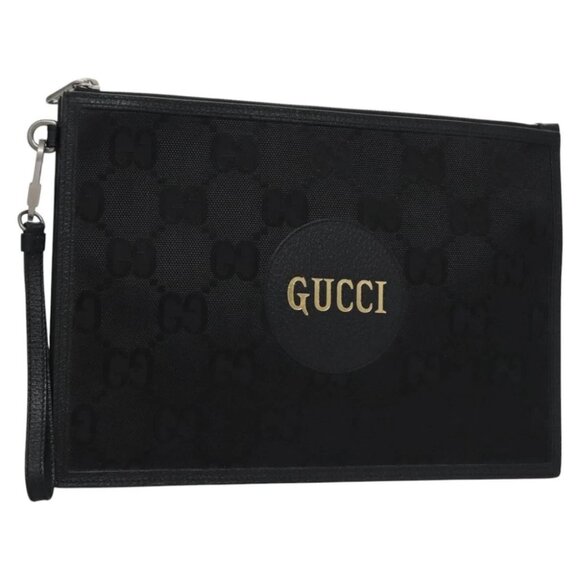 GUCCI GG Canvas Off The Grid Clutch Bag Black - Picture 1 of 16